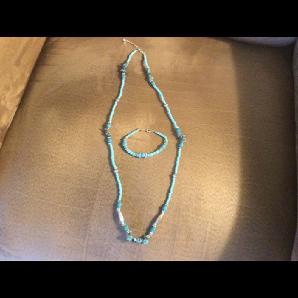 LC Lauren Conrad Beaded Necklace and Bracelet
